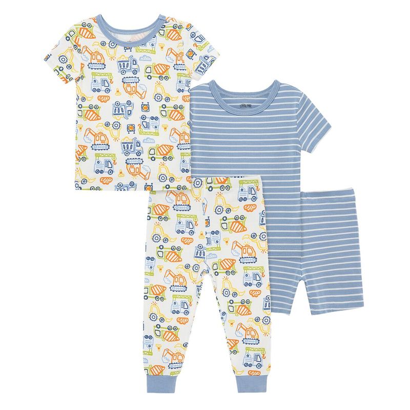 Little Me Boys 4pc Construction 4pc Pj
